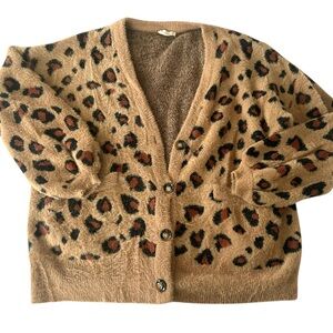 Altar’s State Oversized Fuzzy Cardigan Sweater Sz M